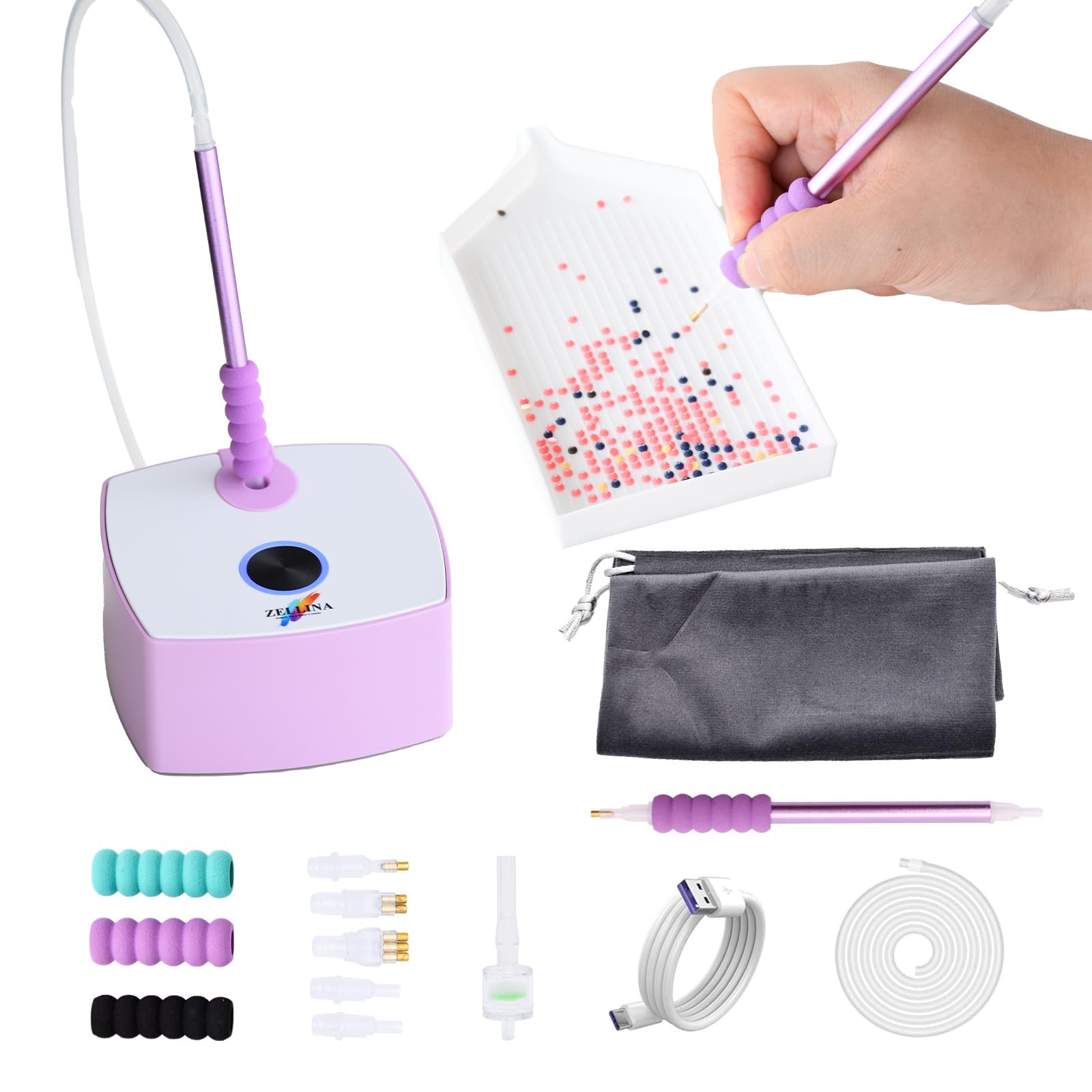 Amazon.com: Zellina Electric Diamond Painting Pen, Vacuum Diamond